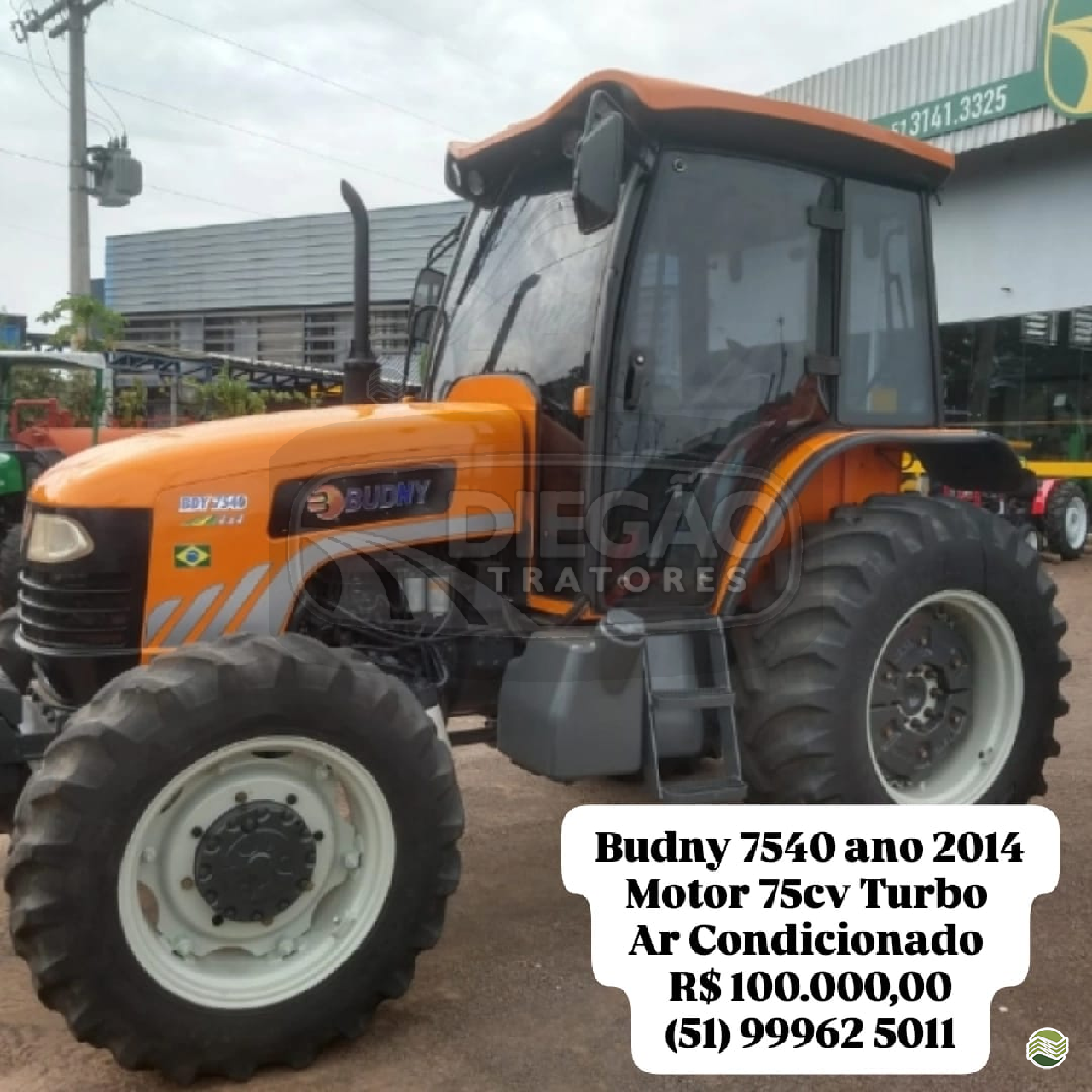 TRATOR BUDNY BUDNY BDY 7540 Tração 4x4 Diegão Tratores PAROBE RIO GRANDE DO SUL RS